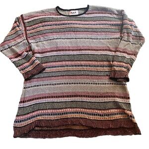 FLAX Womens Sweater Tunic 90s One Size Cotton